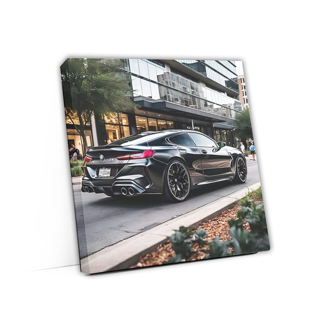 Bmw M8 Black In Austin T Wall Art