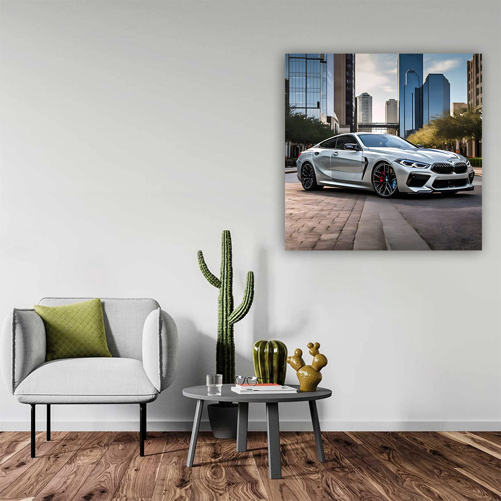 Silver BMW M8 in Houston, TX - Elegance Meets Power