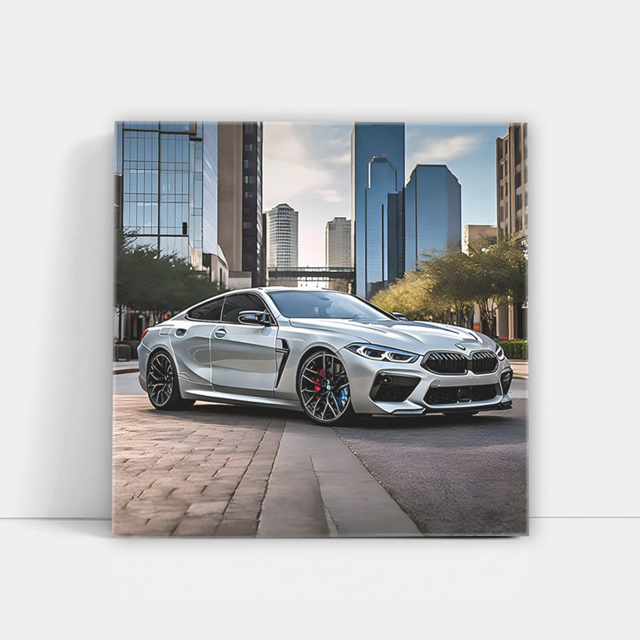 Silver BMW M8 in Houston, TX - Elegance Meets Power