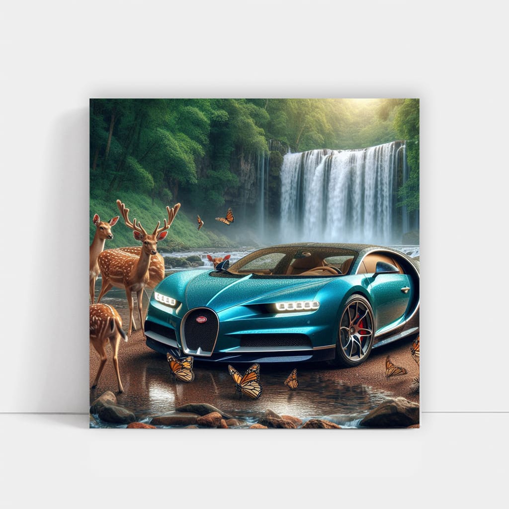 Bugatti Chiron National Pa Wall Art