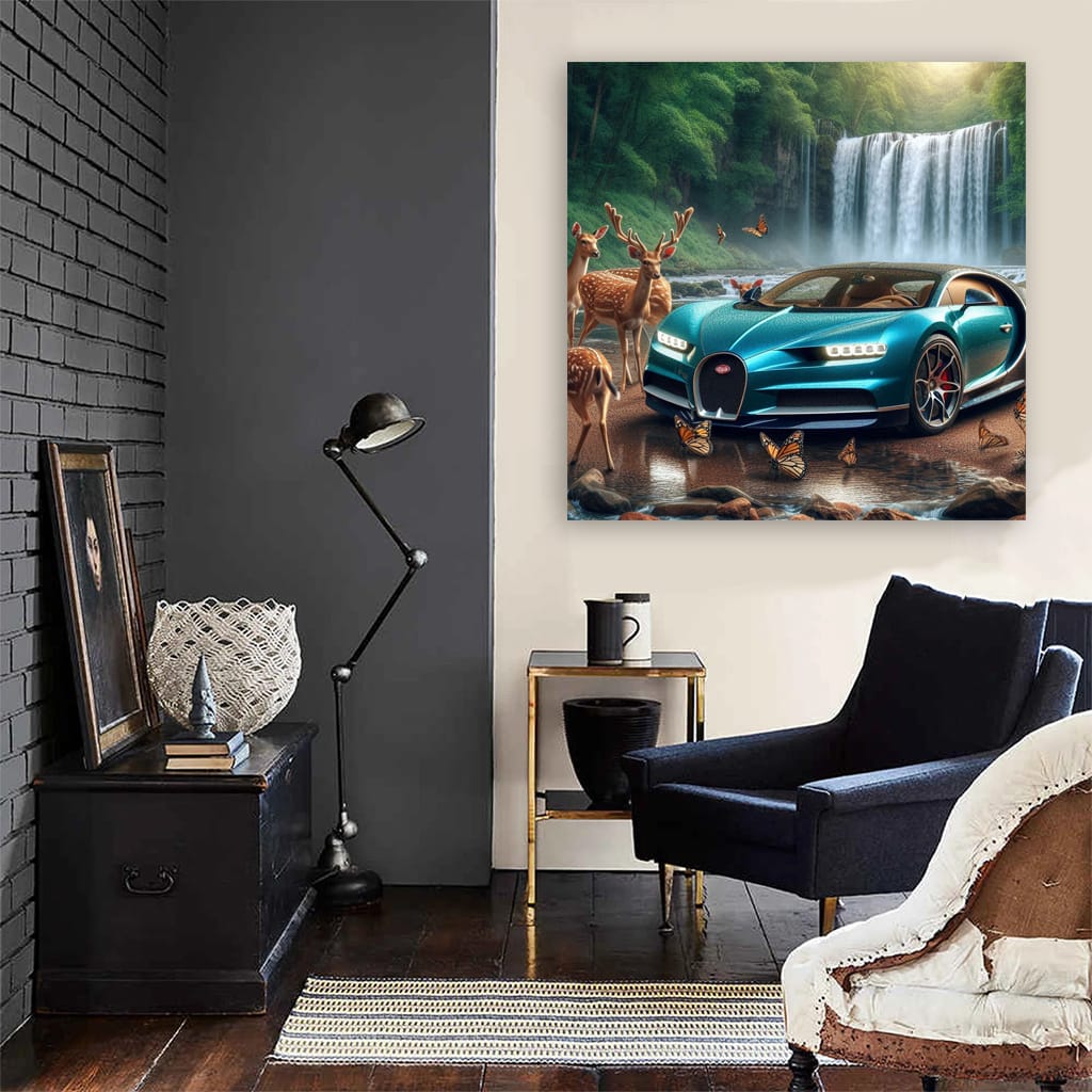 Bugatti Chiron National Pa Wall Art