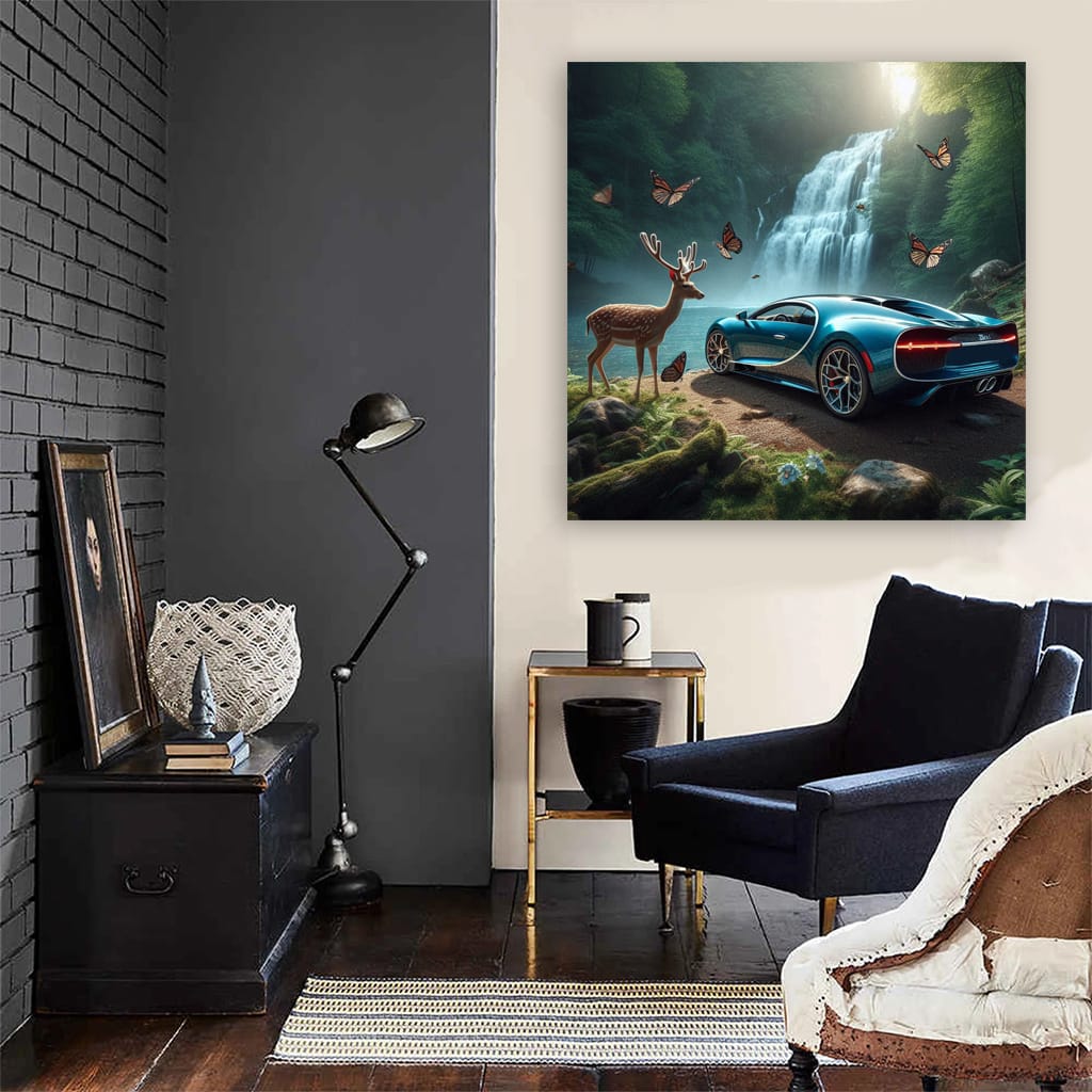 Bugatti Chiron National Park Wall Art