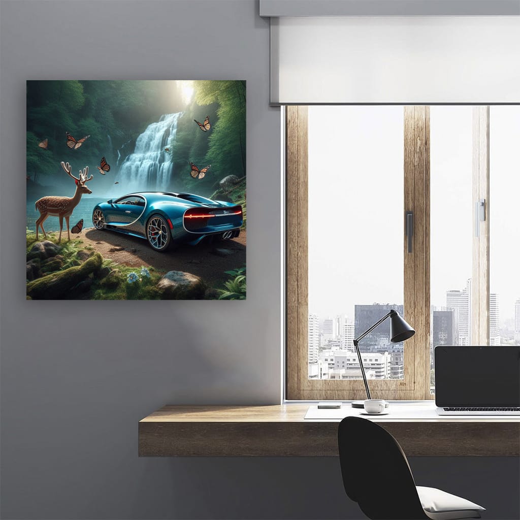 Bugatti Chiron National Park Wall Art