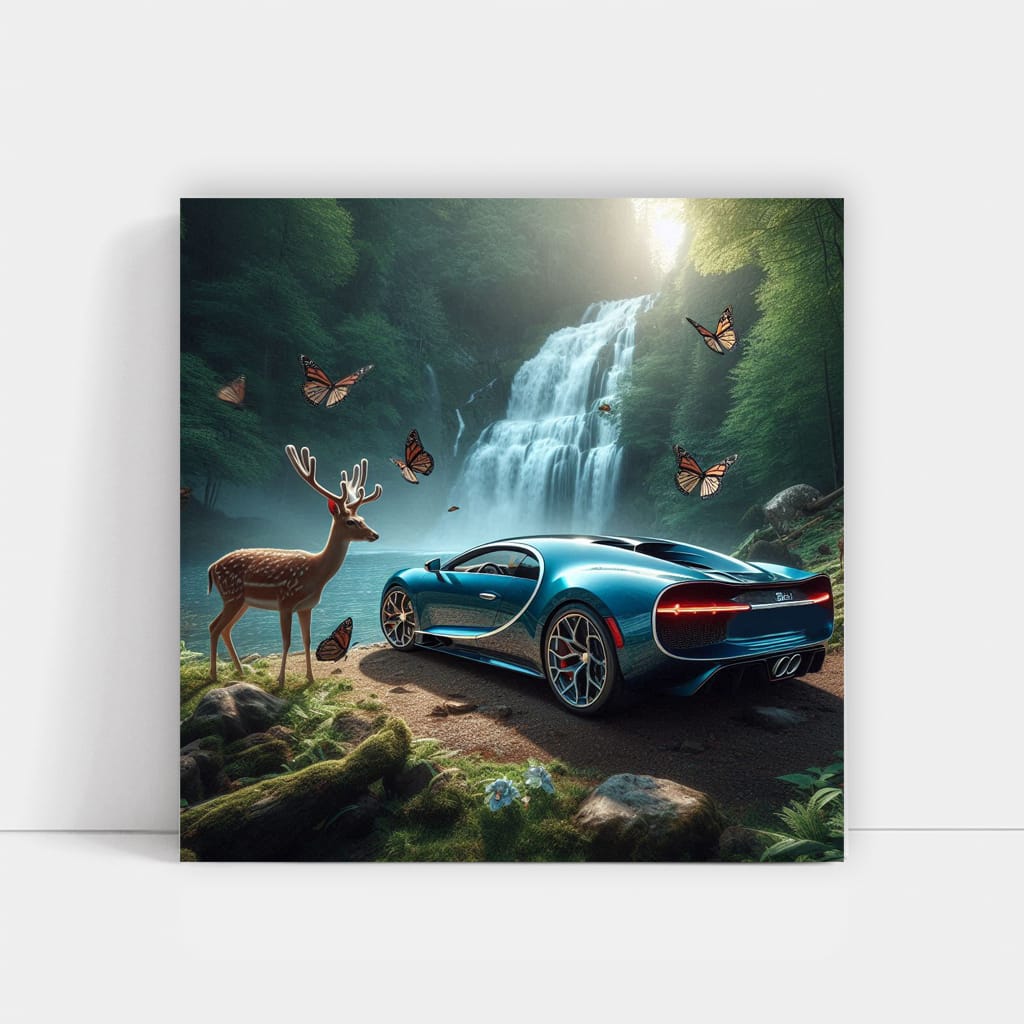 Bugatti Chiron National Park Wall Art