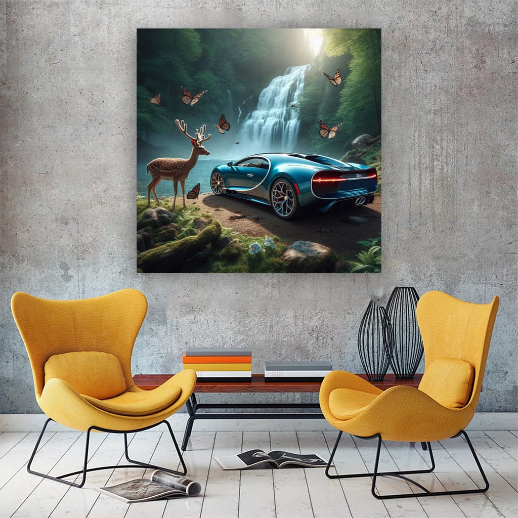 Bugatti Chiron National Park Wall Art