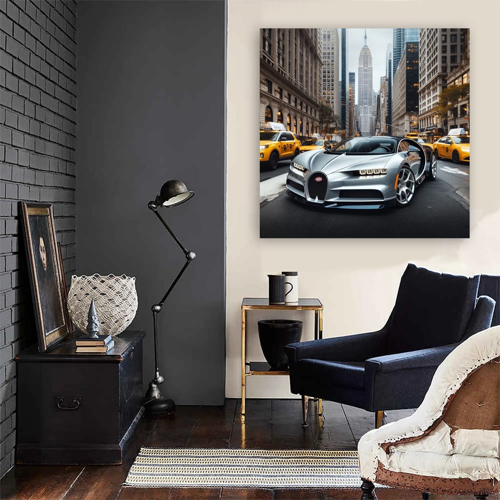 Bugatti Chiron New York Wall Art