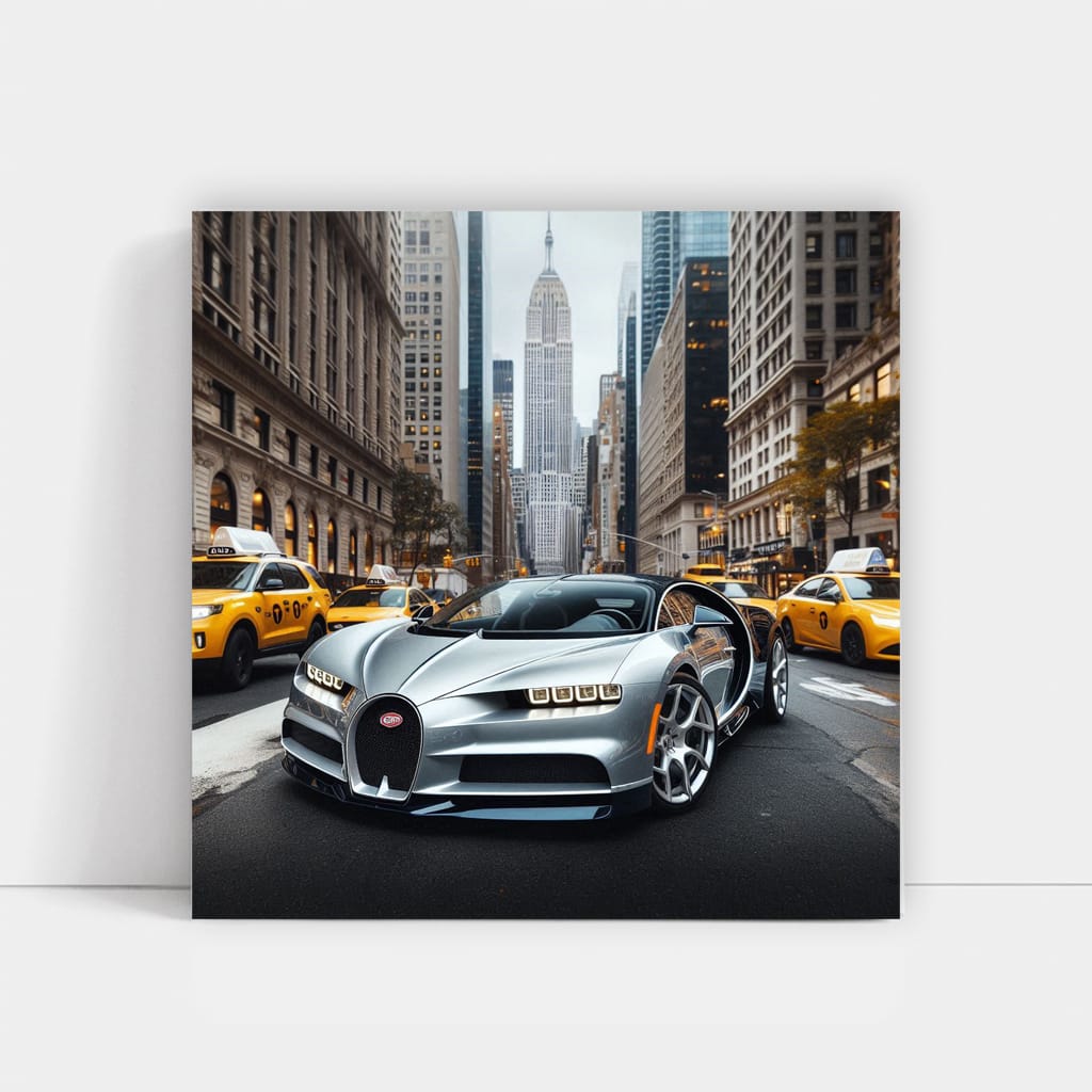 Bugatti Chiron New York Wall Art