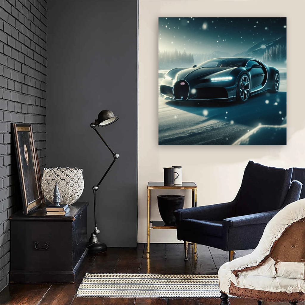 Bugatti Divo Snowfa Wall Art