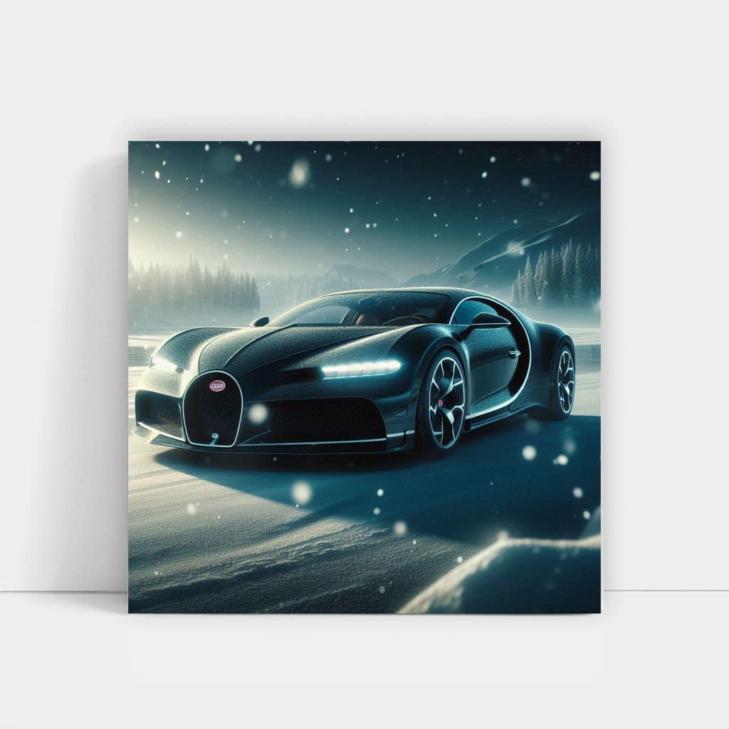 Bugatti Divo in Snowfall - An Icon of Speed and Luxury