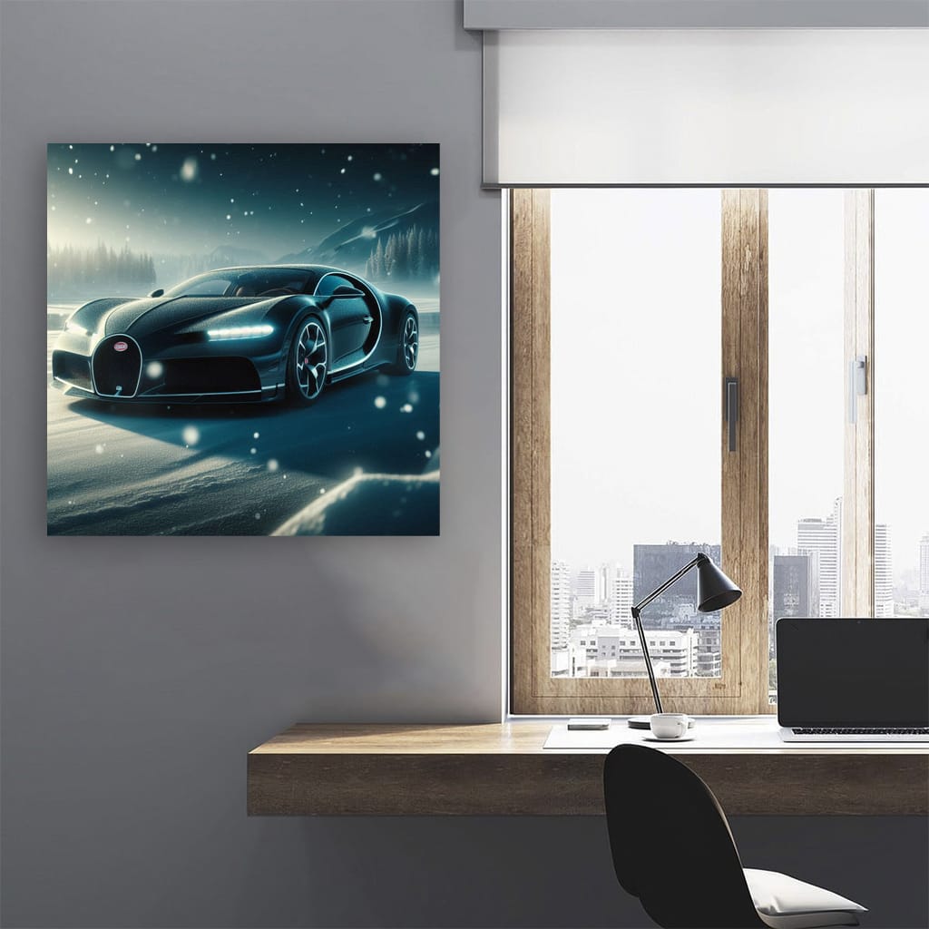 Bugatti Divo Snowfa Wall Art