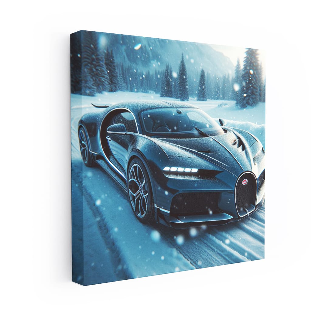 Bugatti Divo Snowfall Wall Art