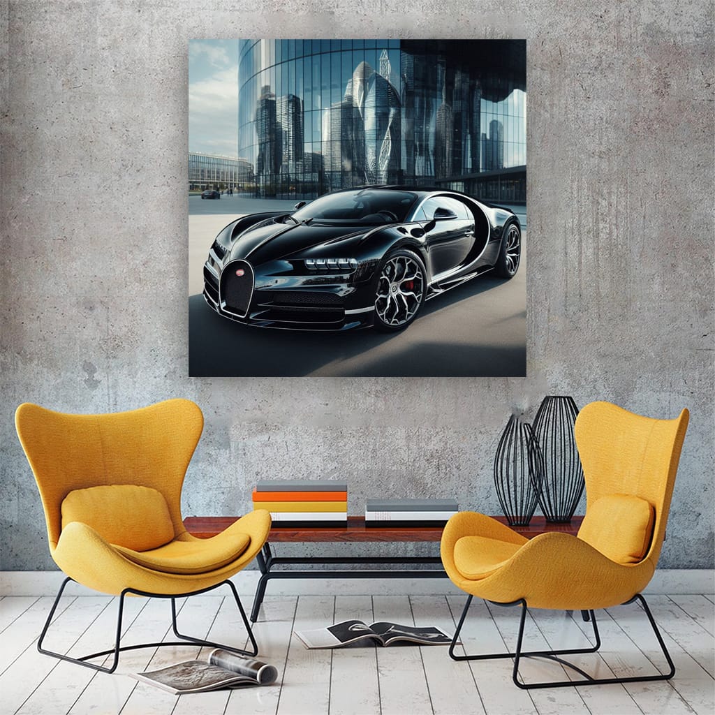 Bugatti La Voiture Noire Buildi Wall Art