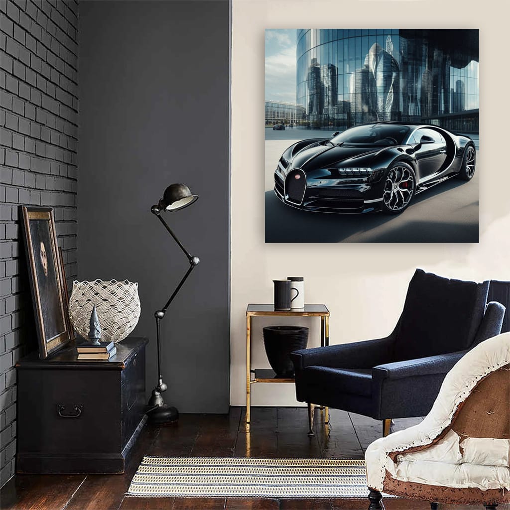 Bugatti La Voiture Noire Buildi Wall Art