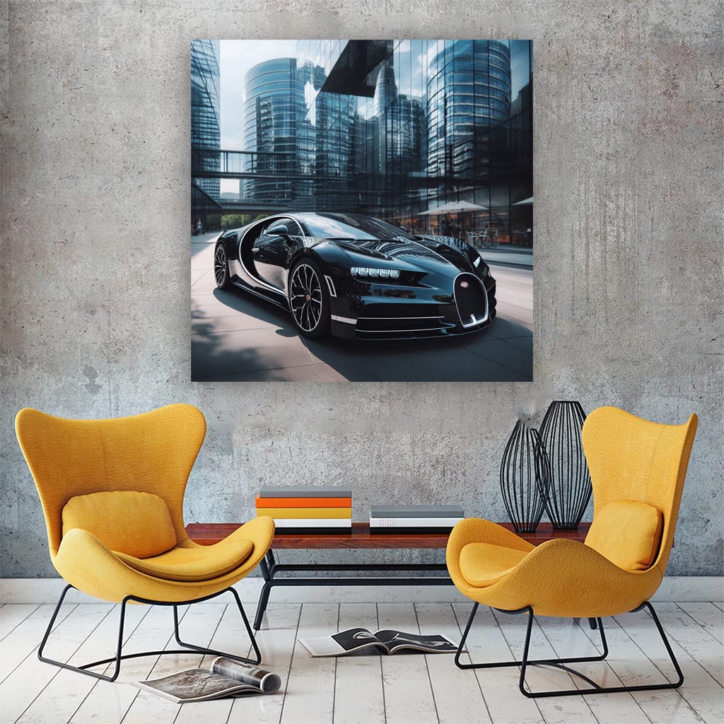 Bugatti La Voiture Noire Building Wall Art