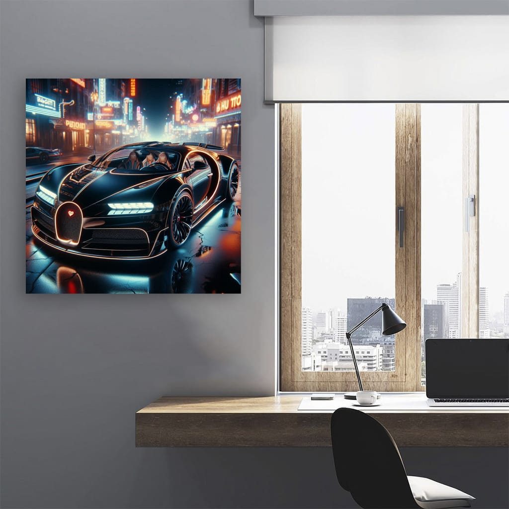 Bugatti La Voiture Noire Neon - Masterpiece in Motion