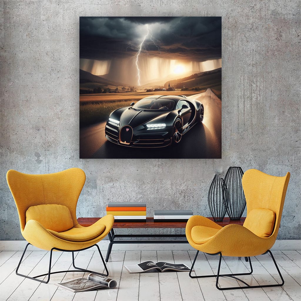 Thunderstorm Bugatti La Voiture Noire: Ultimate Elegance