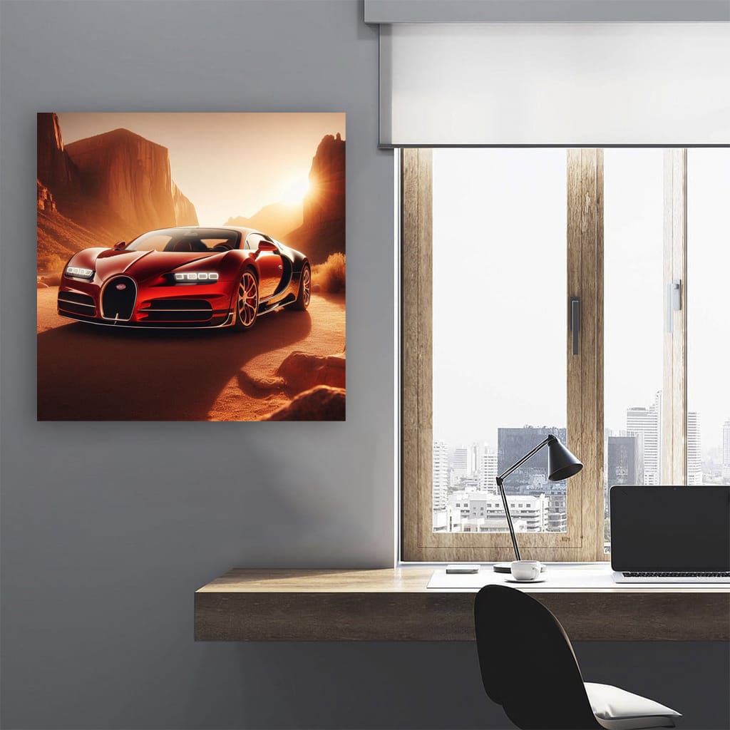 Bugatti Veyron in Canyon - Ultimate Speed and Luxury