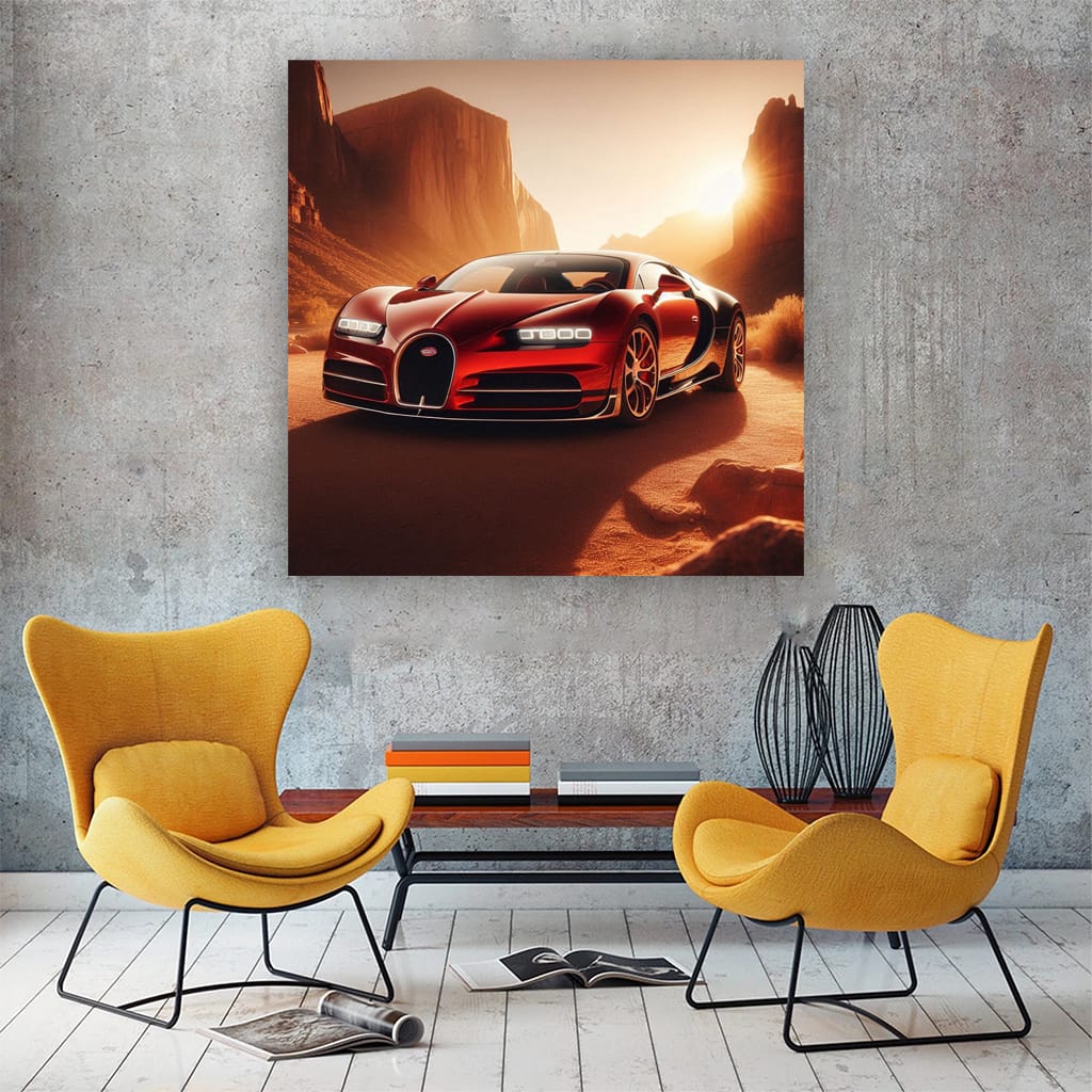 Bugatti Veyron in Canyon - Ultimate Speed and Luxury