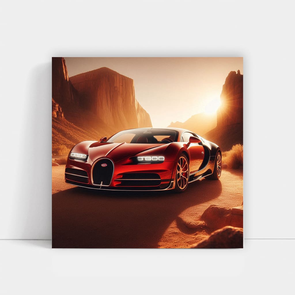 Bugatti Veyron in Canyon - Ultimate Speed and Luxury