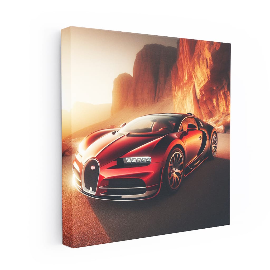 Bugatti Veyron Canyon Wall Art