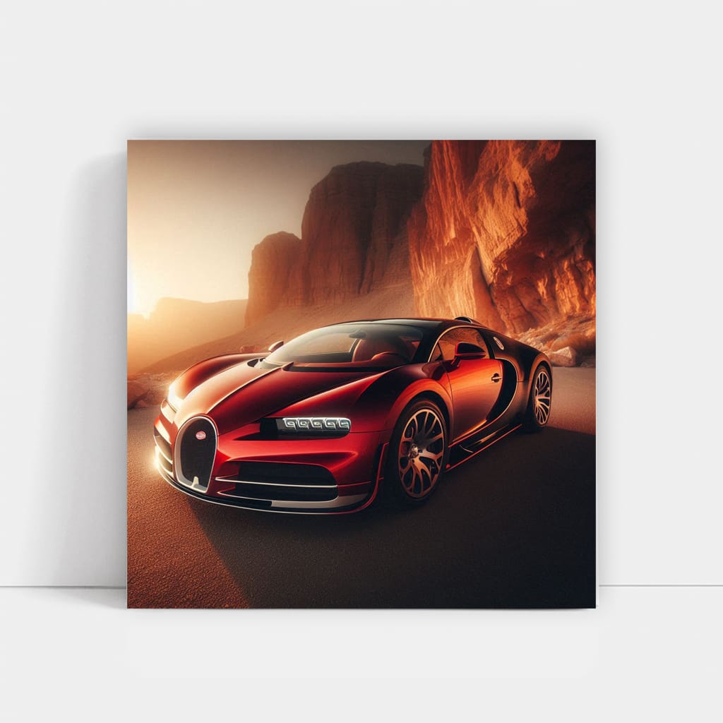 Bugatti Veyron Canyon Wall Art