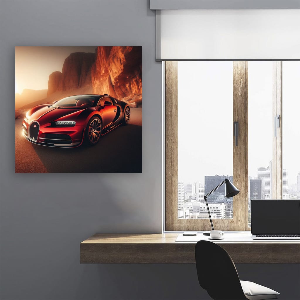 Bugatti Veyron Canyon Wall Art