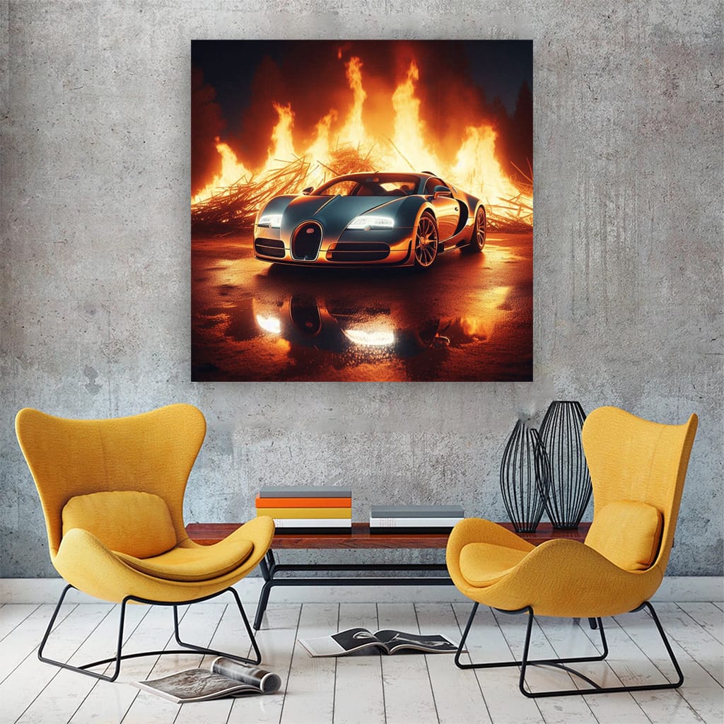 Bugatti Veyron Fi Wall Art