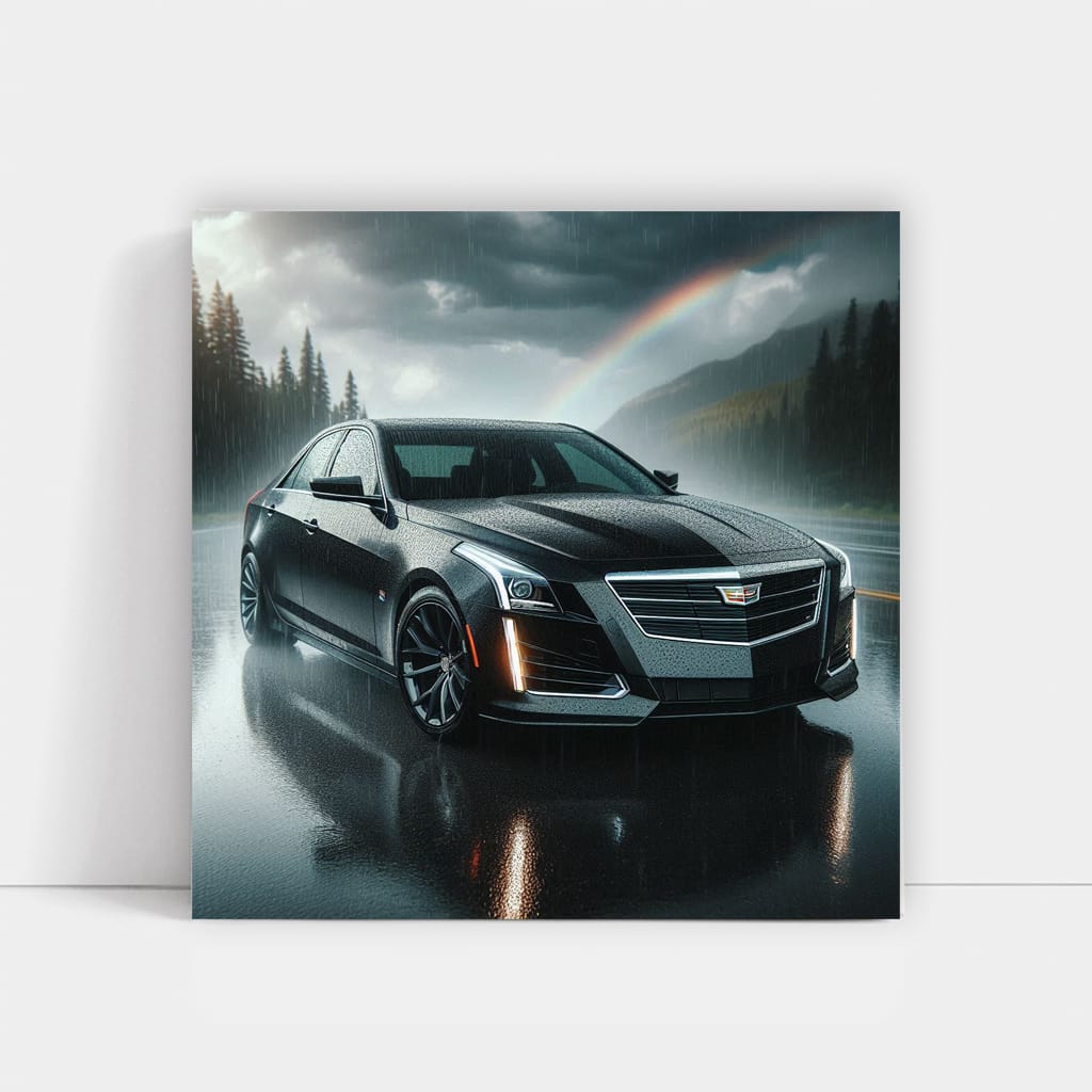 Cadillac CTS in Overcast Weather - Elegance in Motion