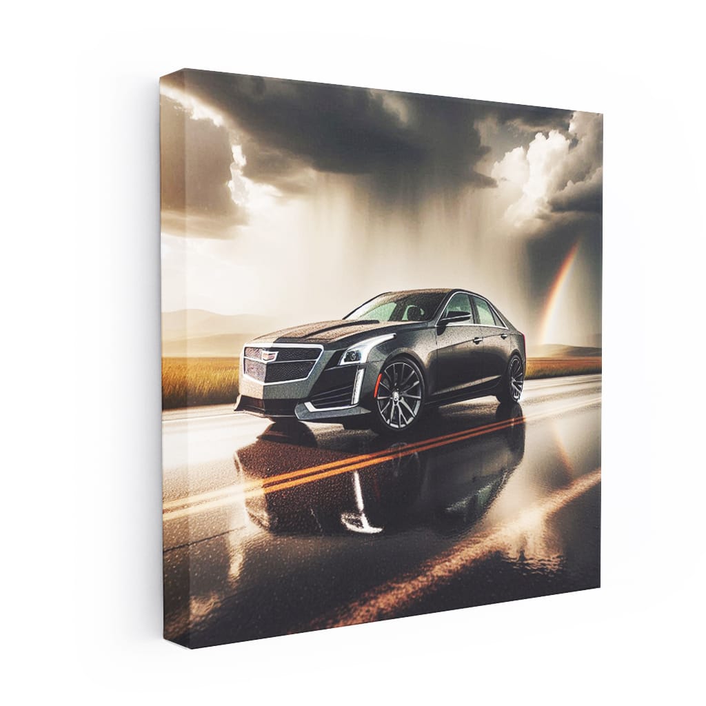 Cadillac Cts Cloudy Weather Wall Art