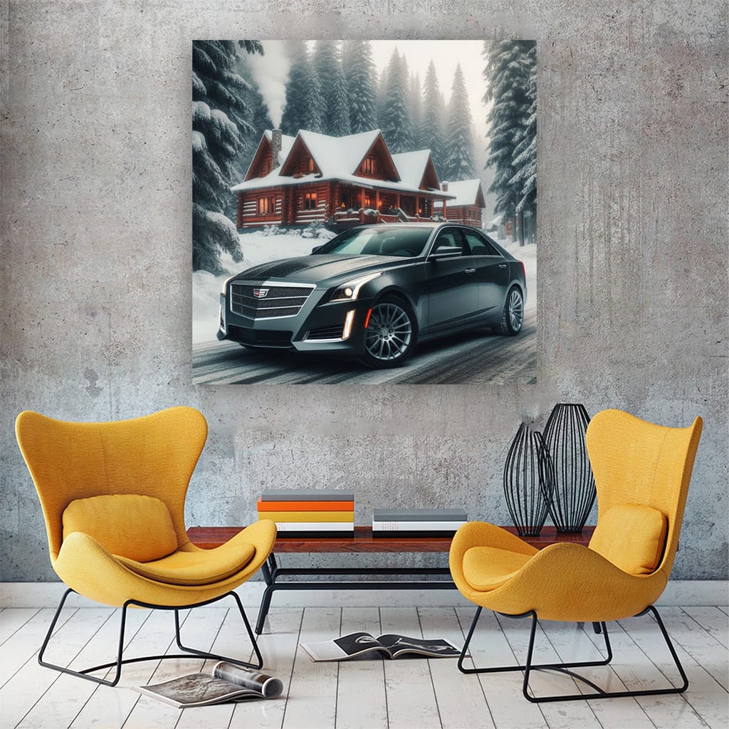 Cadillac Cts Wint Wall Art