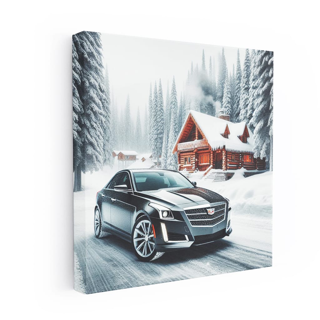 Cadillac Cts Winter Wall Art