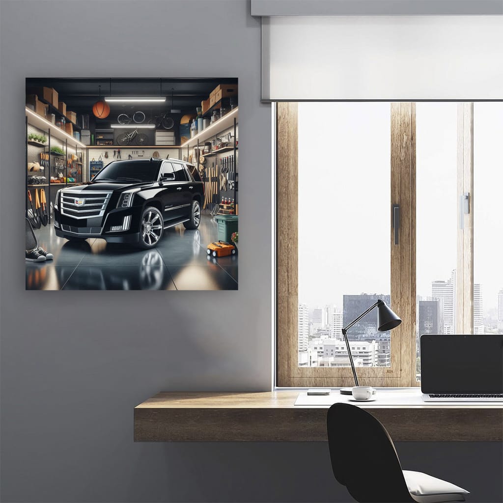 Cadillac Escalade in Modern Garage - Luxury on Wheels