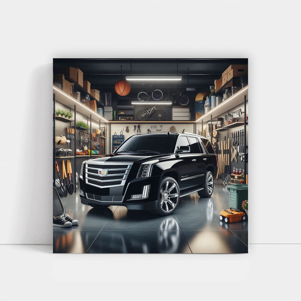 Cadillac Escalade in Modern Garage - Luxury on Wheels