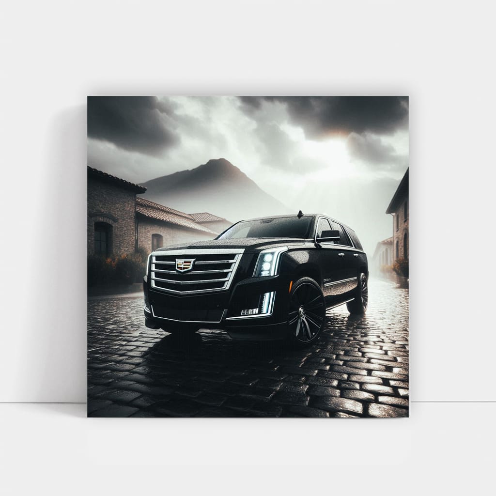 Cadillac Escalade Overcast Weath Wall Art