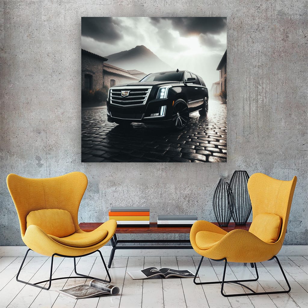 Cadillac Escalade Overcast Weath Wall Art