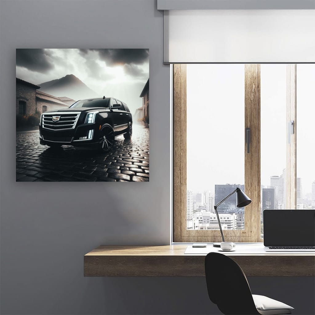 Cadillac Escalade Overcast Weath Wall Art