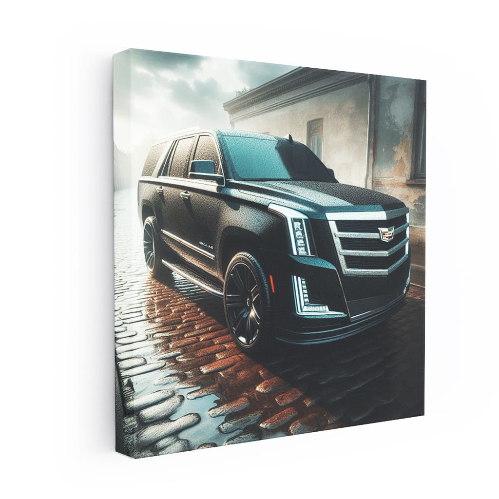 Cadillac Escalade Overcast Weather Wall Art