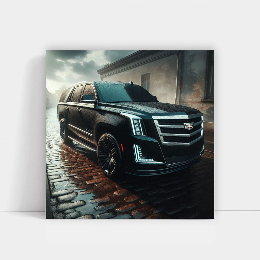 Cadillac Escalade Overcast Weather Wall Art