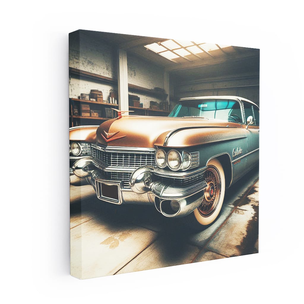 Cadillac Old Retro Gara Wall Art