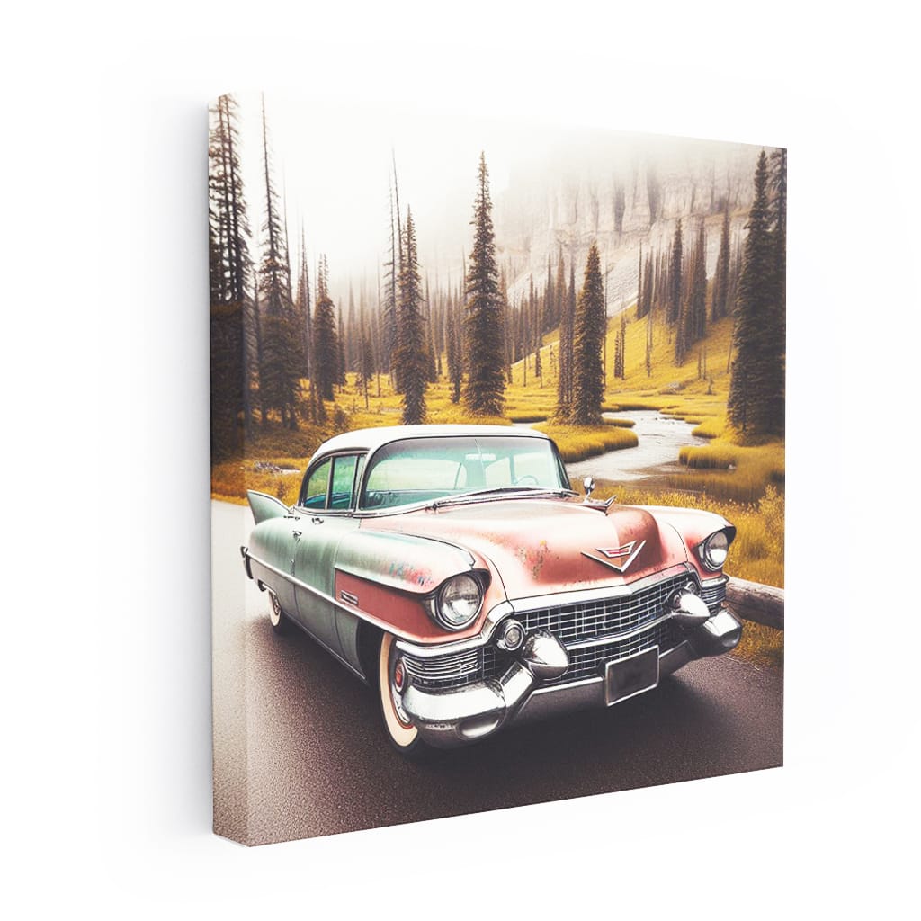 Cadillac Old Retro National Park Wall Art