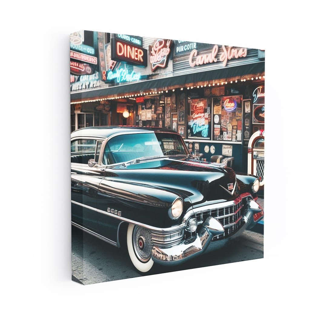 Cadillac Old Retro Pai Wall Art