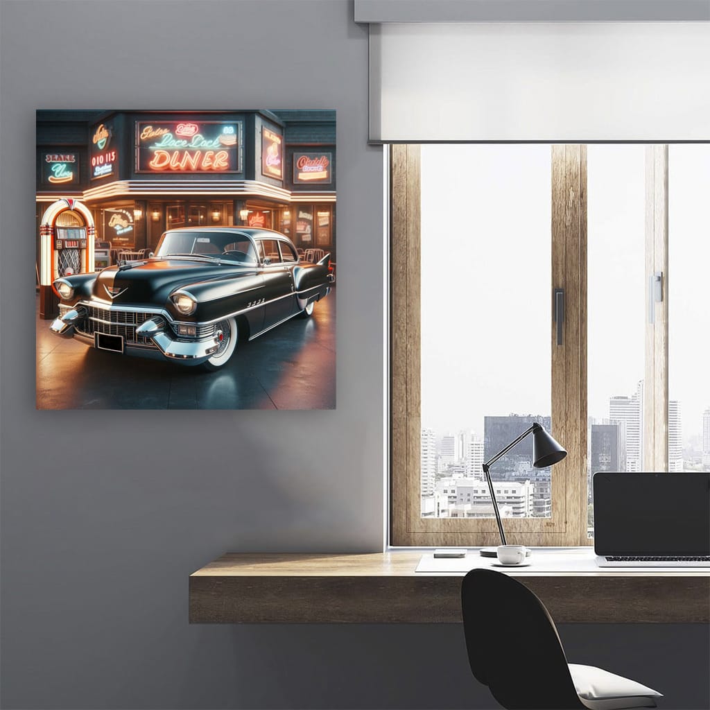 Cadillac Old Retro Paint Wall Art