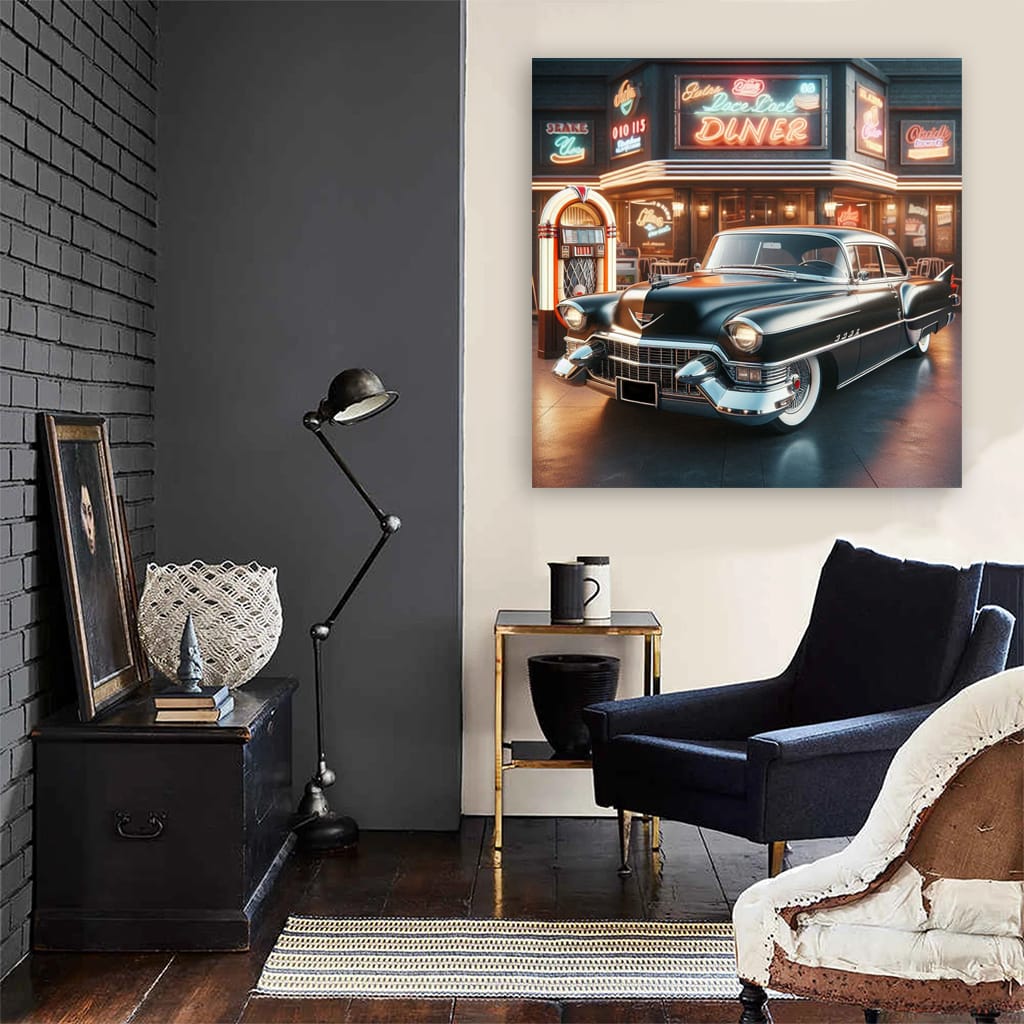 Vintage Cadillac with Classic Paint - Timeless Elegance