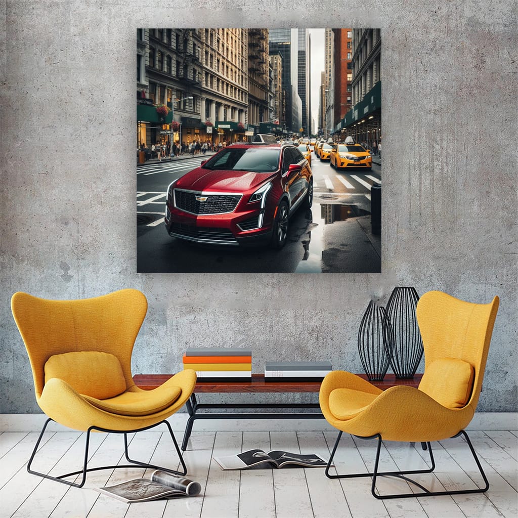 Cadillac Xt4 New York Wall Art