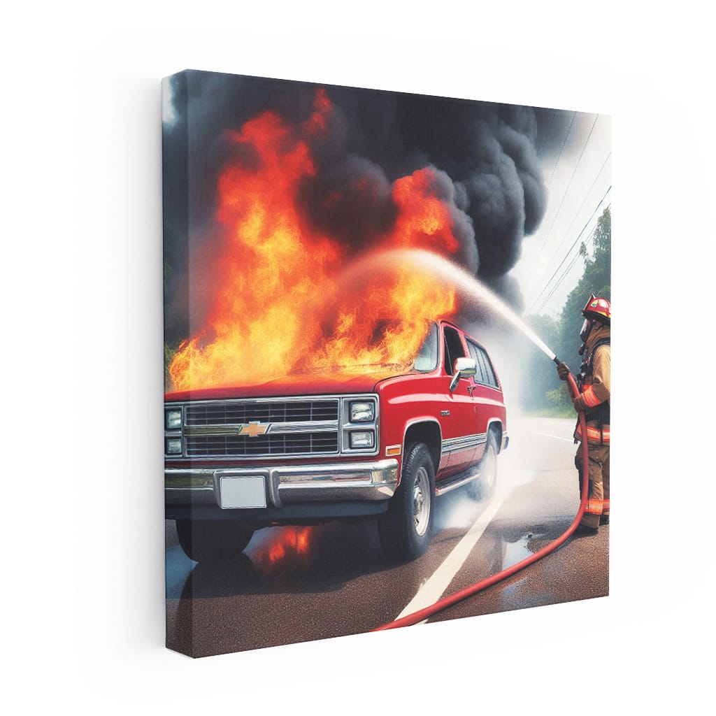 Chevrolet Blazer Fire Wall Art