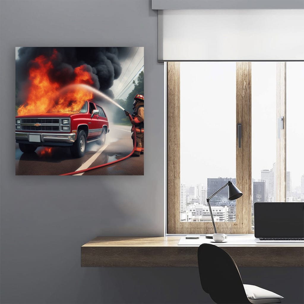 Chevrolet Blazer Fire Wall Art