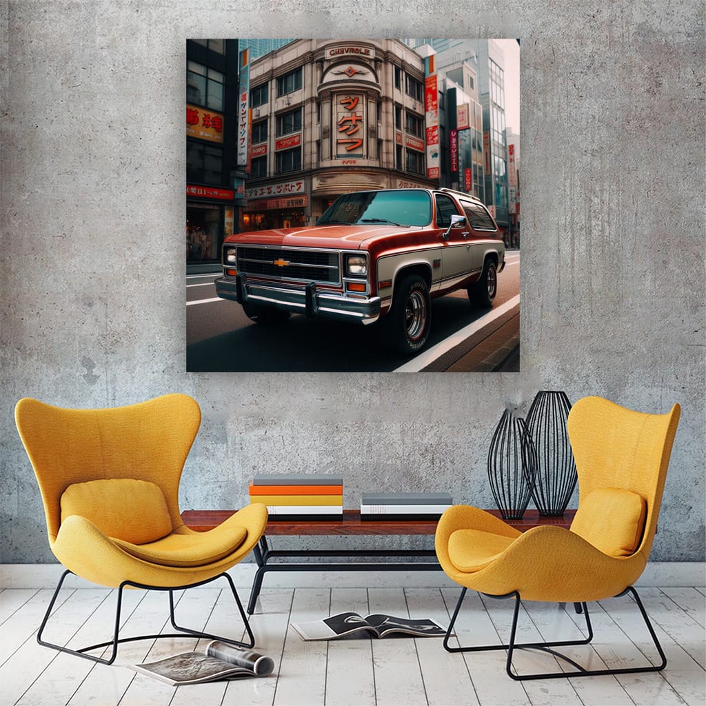 Chevrolet Blazer Tokyo Japan Wall Art