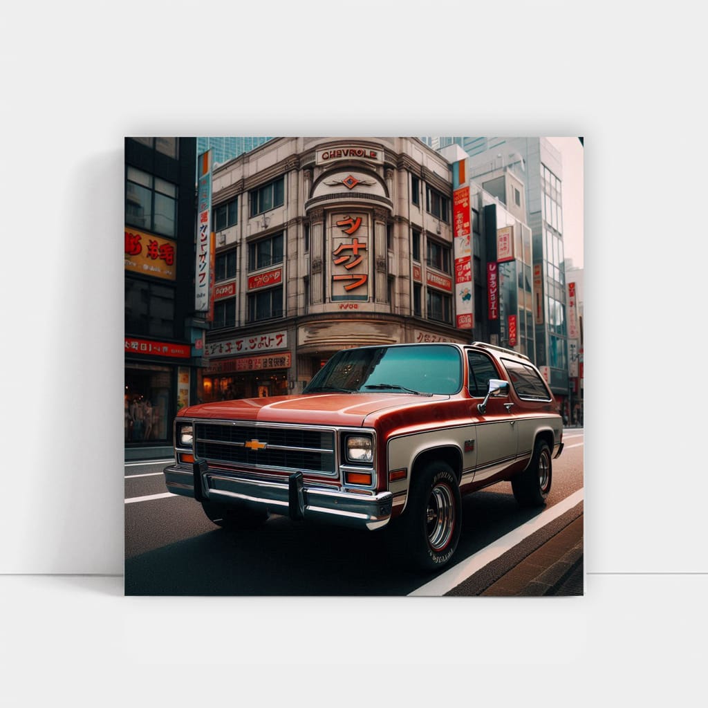 Chevrolet Blazer Tokyo Japan Wall Art