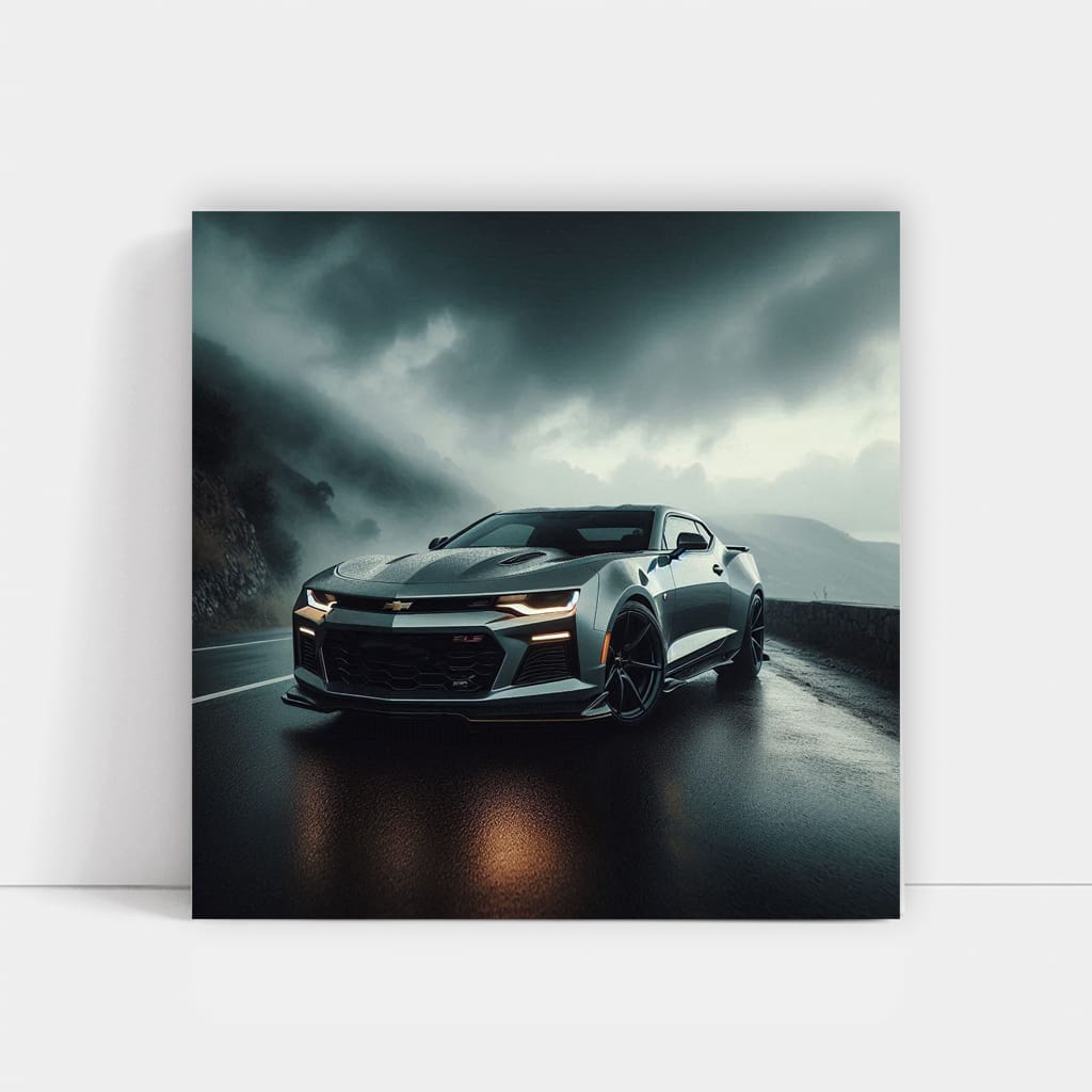 Chevrolet Camaro 1le Overcast Weather Wall Art