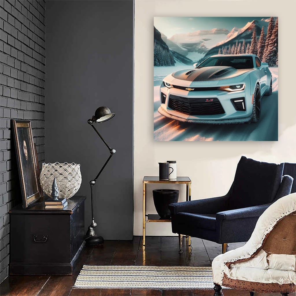 Chevrolet Camaro 1le Wint Wall Art